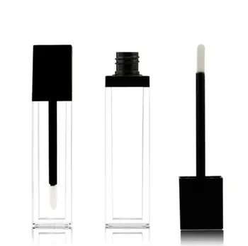 Empty Lip Gloss Tubes 8ML Clear Lipgloss Packaging Container Refillable Bottles Square Matte Black Lipstick Tube sn2402
Empty Lip Gloss Tubes 8ML Clear Lipgloss Packaging Container Refillable Bottles Square Matte Black Lipstick Tube sn2402