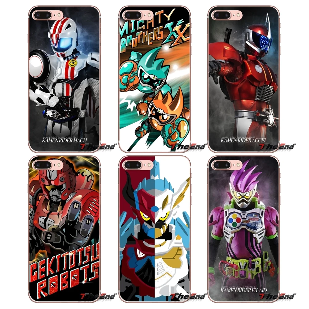 

Soft Transparent Cases Covers Kamen Rider Ex-Aid For Apple iPhone X 4 4S 5 5S SE 5C 6 6S 7 8 Plus 6sPlus 6Plus 7plus 8plus