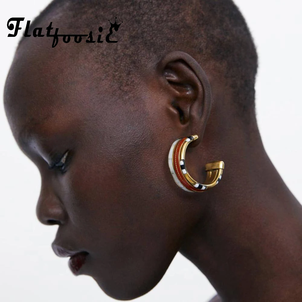 Flatfoosie New Irregular Round Earrings for Women Big Round Hoop Earrings Metal Maxi Statement Earring Wedding Summer Jewelry
Flatfoosie New Irregular Round Earrings for Women Big Round Hoop Earrings Metal Maxi Statement Earring Wedding Summer Jewelry
