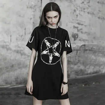 PUNK RAVE Girls Short-sleeved Summer Loose T-shirt Fashion Skull Printed Punk Handsome Long T-shirt
PUNK RAVE Girls Short-sleeved Summer Loose T-shirt Fashion Skull Printed Punk Handsome Long T-shirt