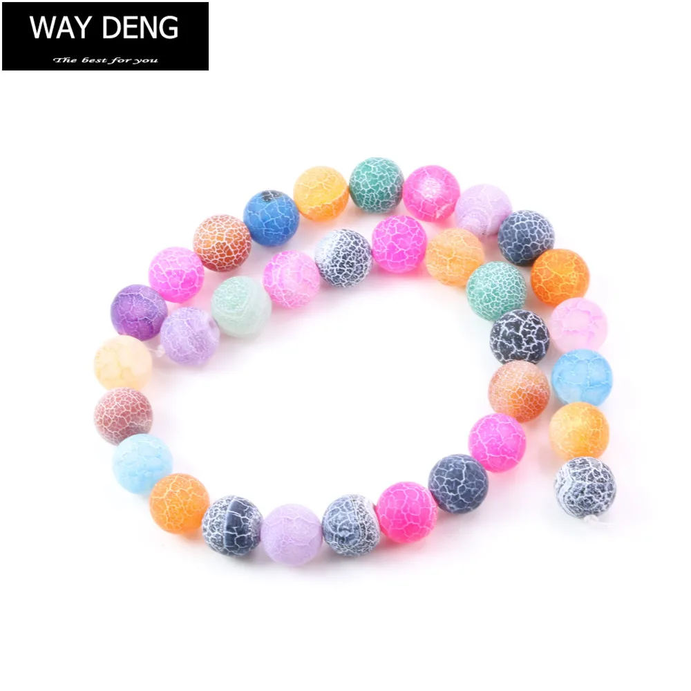 1 Strand Natural Weathered Crackle Stone Beads Frosted 8 10 12 MM Colorful Round Spacer Loose Beads Jewelry Accessories - YJB002
1 Strand Natural Weathered Crackle Stone Beads Frosted 8 10 12 MM Colorful Round Spacer Loose Beads Jewelry Accessories - YJB002