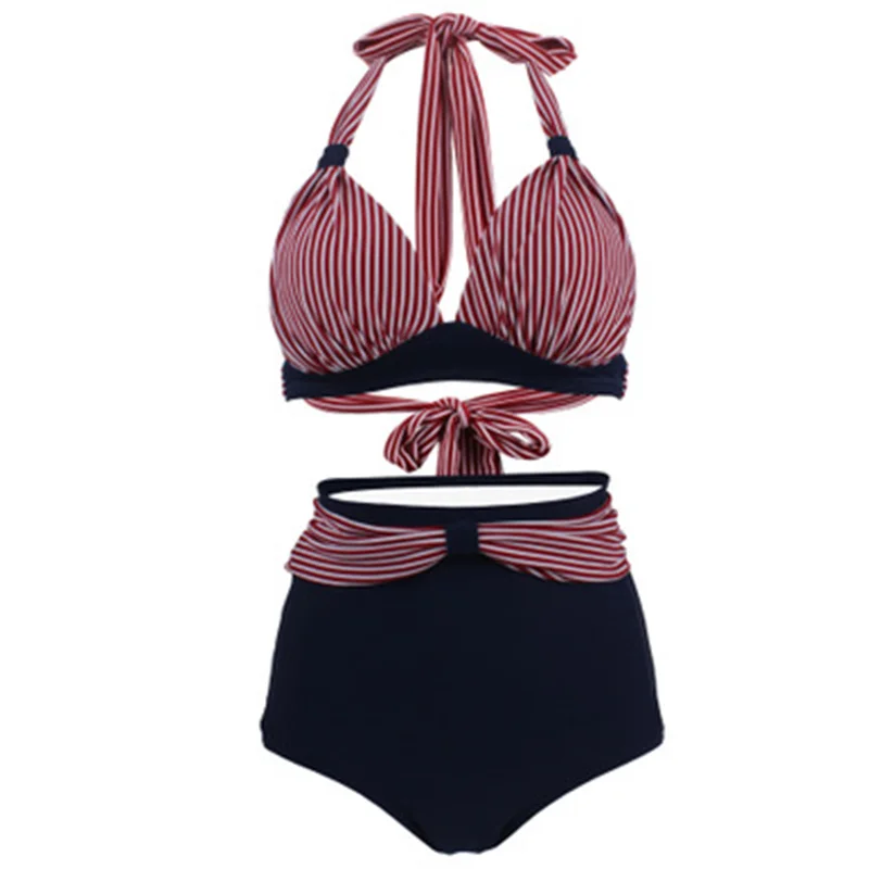 Hot spring high waist triangle bikini split hanging neck swimsuit female strap Slim Big breasted swimsuit
Hot spring high waist triangle bikini split hanging neck swimsuit female strap Slim Big breasted swimsuit