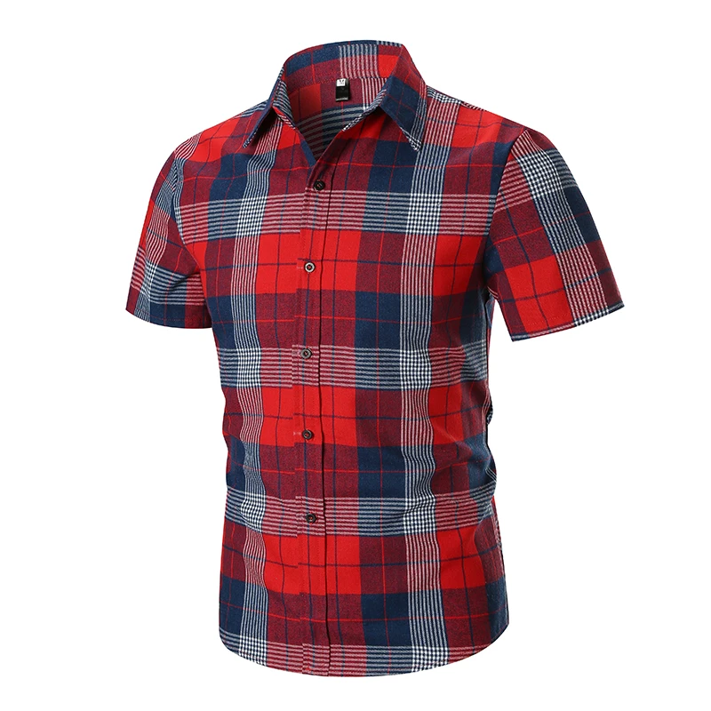 Red tile plaid shirt male 2019 new shelves summer men's casual short-sleeved shirt fashion slip skirt men's shirt
Red tile plaid shirt male 2019 new shelves summer men's casual short-sleeved shirt fashion slip skirt men's shirt