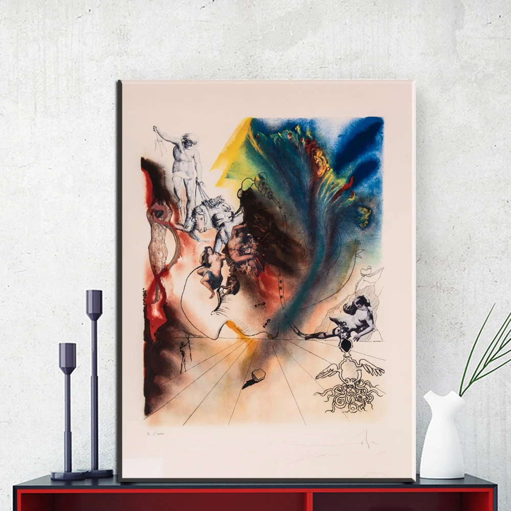 ZZ1162 Salvador Dali Signed L/E Lithograph MAD TEA PARTY from ALICE IN WONDERLAND SUITE canvas pictures for livingroom decor art
ZZ1162 Salvador Dali Signed L/E Lithograph MAD TEA PARTY from ALICE IN WONDERLAND SUITE canvas pictures for livingroom decor art