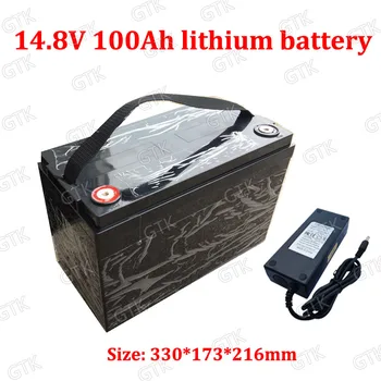 GTK 14.8v 100ah lithium Rechargeable bateria 12v 100ah li ion 18650 BMS 4s for ups Auto Motor Boat RV Solar Energy+10A Charger
GTK 14.8v 100ah lithium Rechargeable bateria 12v 100ah li ion 18650 BMS 4s for ups Auto Motor Boat RV Solar Energy+10A Charger