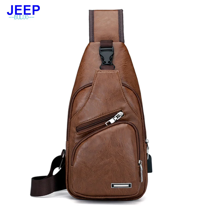 JEEP Buluo Men Chest Bag for Fahsion Men Usd Chest Bag with Quality Leather Men Usb Crossbody Bag Hot Sale Usb Men Bags
JEEP Buluo Men Chest Bag for Fahsion Men Usd Chest Bag with Quality Leather Men Usb Crossbody Bag Hot Sale Usb Men Bags