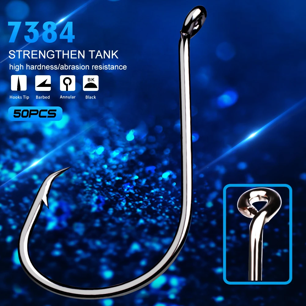 100pcs/lot Fishing Hooks for Baits in Size 1/0-2/0-3/0-4/0-5/0-6/0-7/0-8/0 High Carbon Steel Hooks Black Fishing Jig Hooks
100pcs/lot Fishing Hooks for Baits in Size 1/0-2/0-3/0-4/0-5/0-6/0-7/0-8/0 High Carbon Steel Hooks Black Fishing Jig Hooks