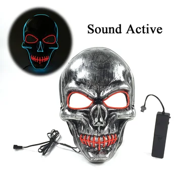 High-grade Anonymous Party Decor Blink EL wire Mask Holiday Lighting Double Color Mixed Scared LED Cold Light Mask for Carnival
High-grade Anonymous Party Decor Blink EL wire Mask Holiday Lighting Double Color Mixed Scared LED Cold Light Mask for Carnival
