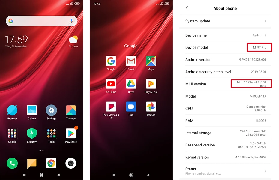 Xiaomi Redmi 9 Google Play