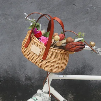 Tourbon Vintage Wicker Bicycle Basket Handbag Bike Handlebar Front Storage Pouch for Shopping Cycling Commuting Accessories
Tourbon Vintage Wicker Bicycle Basket Handbag Bike Handlebar Front Storage Pouch for Shopping Cycling Commuting Accessories