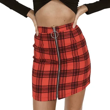 Yellow Red Plaid Skirts Women's Summer Bodycon Mini Pencil Rock Women Zipper In Front Of Thin Tall Rock Sexy Party Club Wear
Yellow Red Plaid Skirts Women's Summer Bodycon Mini Pencil Rock Women Zipper In Front Of Thin Tall Rock Sexy Party Club Wear