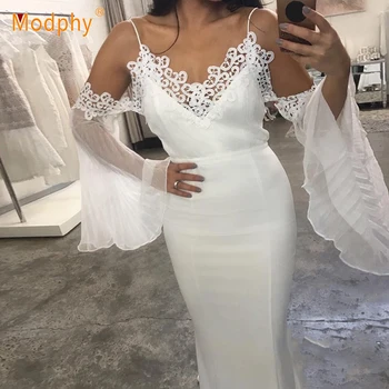 2018 New Summer Women Bandage Dress Sexy Flare Sleeve White Lace Midi Dress Vestidos Elegant Celebrity Evening Party Dress
2018 New Summer Women Bandage Dress Sexy Flare Sleeve White Lace Midi Dress Vestidos Elegant Celebrity Evening Party Dress