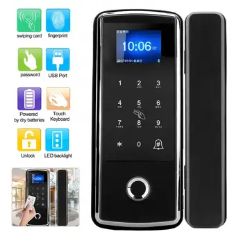 Touch Keypad Electric Fingerprint Password Lock Attendance Doorbell Function For Glass Door Multi-fingerprints smart lock
Touch Keypad Electric Fingerprint Password Lock Attendance Doorbell Function For Glass Door Multi-fingerprints smart lock