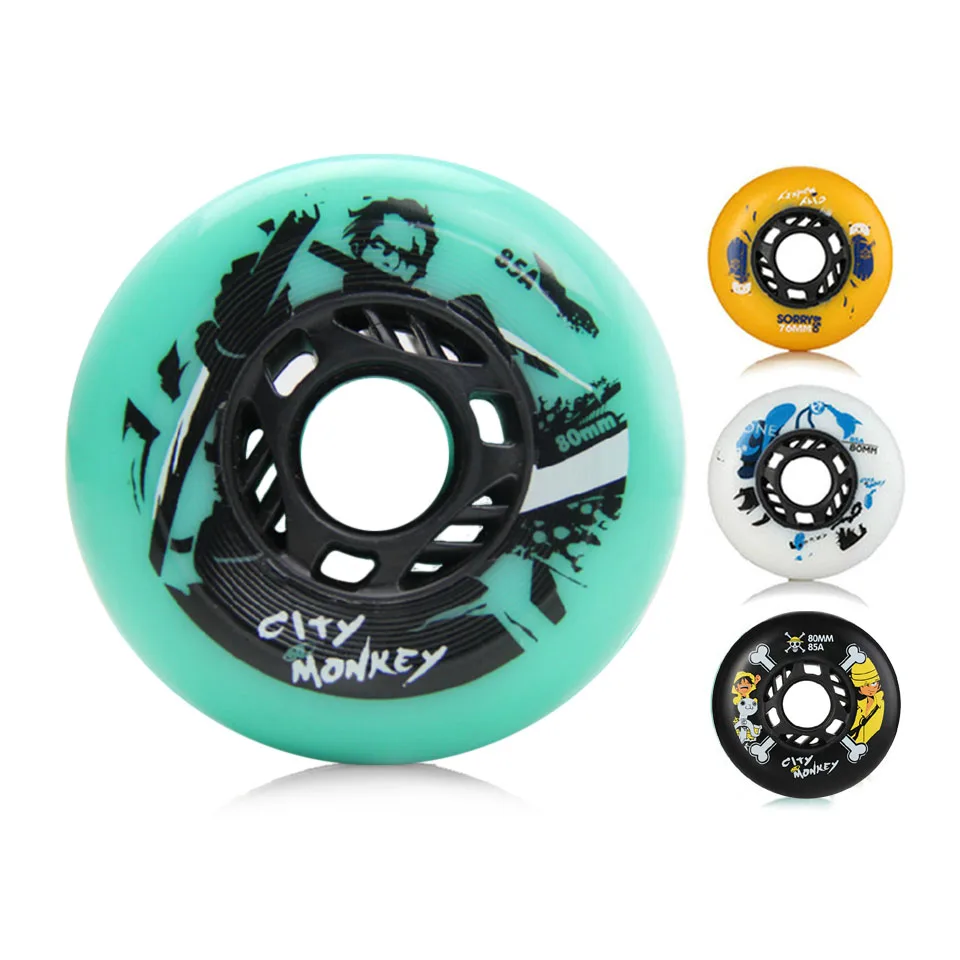 CTMK Inline Roller Skates Wheels 85A 80 76 mm Black for Professional Patines Roller for Kids Adult Rollerblade Accessories LZ34
CTMK Inline Roller Skates Wheels 85A 80 76 mm Black for Professional Patines Roller for Kids Adult Rollerblade Accessories LZ34