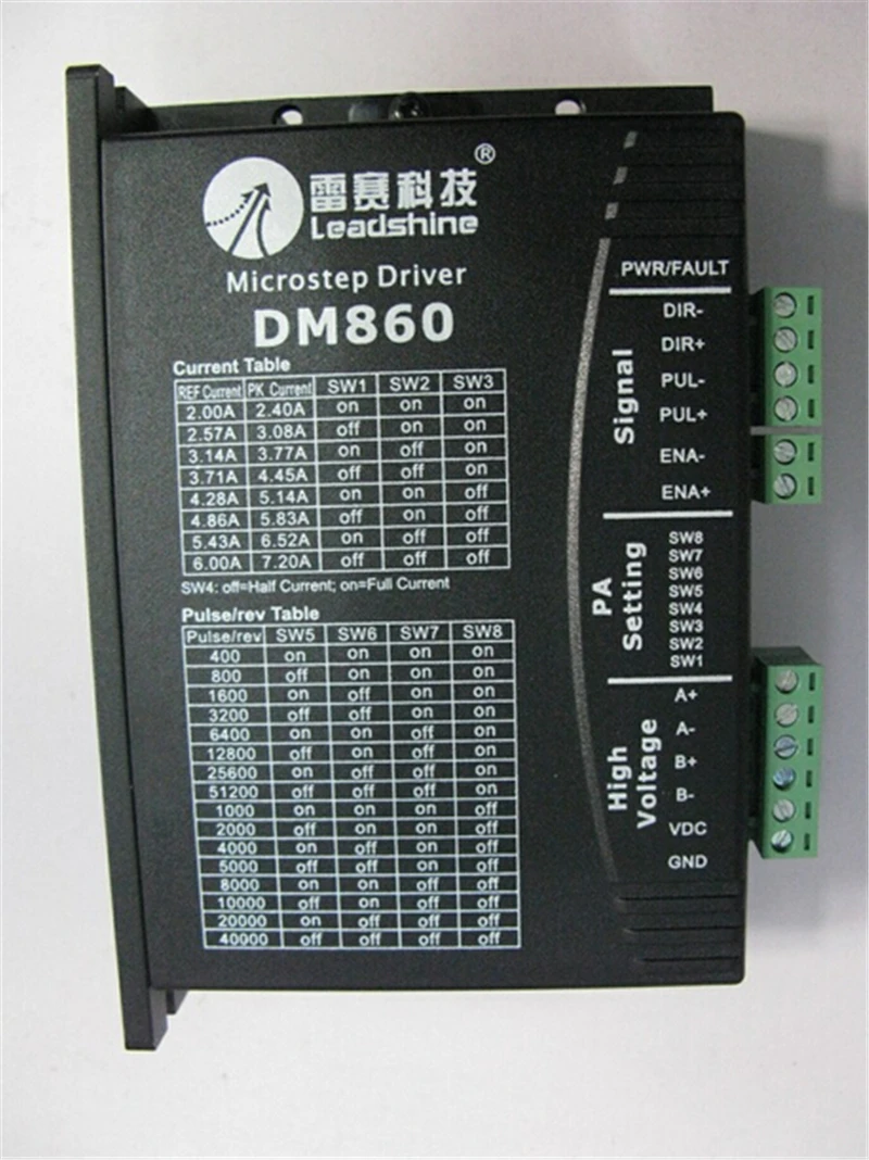 Stepper Motor Drive 2ph 2.8A 2.2NM NEMA23 57mm 24~80VDC For CNC Engraving Machine 57HS22+DM860
Stepper Motor Drive 2ph 2.8A 2.2NM NEMA23 57mm 24~80VDC For CNC Engraving Machine 57HS22+DM860