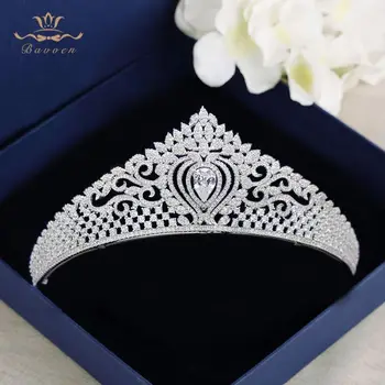 Bavoen High Quality Brides Clear Zircon Crown Tiara Crystal Silvery Hairbands Wedding Hair Accessories
Bavoen High Quality Brides Clear Zircon Crown Tiara Crystal Silvery Hairbands Wedding Hair Accessories
