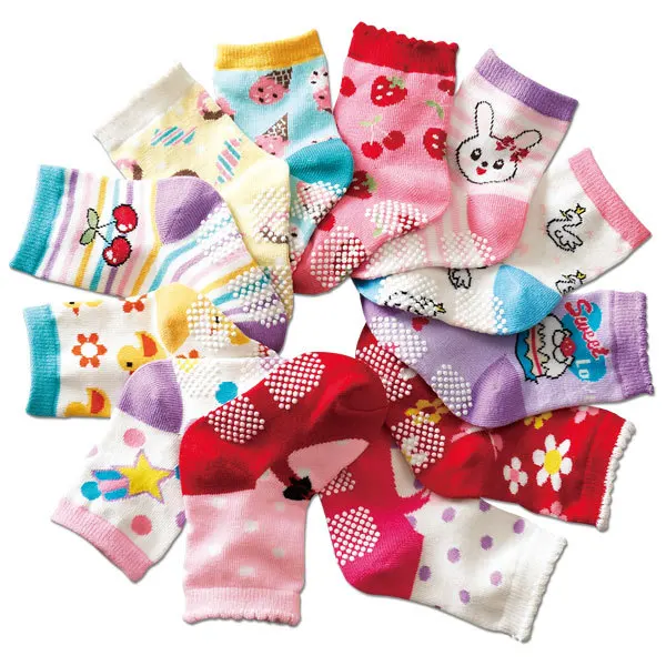 Free shipping ( 12 pairs/lot ) 100% cotton Baby boys girls socks rubber slip-resistant floor socks cartoon kids socks 12CM-14CM
Free shipping ( 12 pairs/lot ) 100% cotton Baby boys girls socks rubber slip-resistant floor socks cartoon kids socks 12CM-14CM