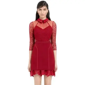 2019 Mini Dress Sexy Celedrity Half Print Lace See-Through Women Turn-Down Collar Night Club Body con Party Dresses Wholesale
2019 Mini Dress Sexy Celedrity Half Print Lace See-Through Women Turn-Down Collar Night Club Body con Party Dresses Wholesale