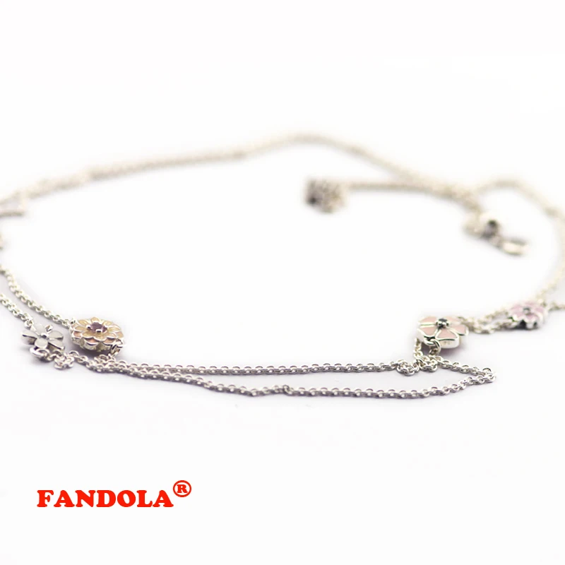Authentic 925 Sterling Silver Poetic Blooms Necklace with Mixed Enamels & Clear Blush Pink Crystal Fits European Jewelry FLN019
Authentic 925 Sterling Silver Poetic Blooms Necklace with Mixed Enamels & Clear Blush Pink Crystal Fits European Jewelry FLN019