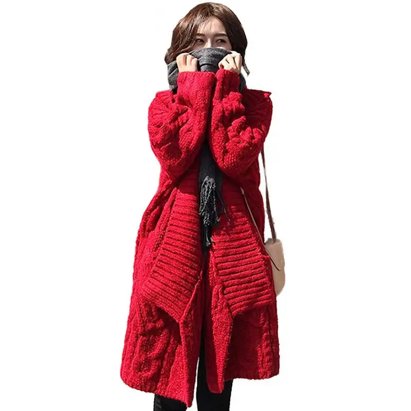 Women 2019 New Fashion Spring Autumn Long Sleeve Loose Knitting Cardigans Pocket Sweater Female Hooded Cardigans Solid Coat V705
Women 2019 New Fashion Spring Autumn Long Sleeve Loose Knitting Cardigans Pocket Sweater Female Hooded Cardigans Solid Coat V705