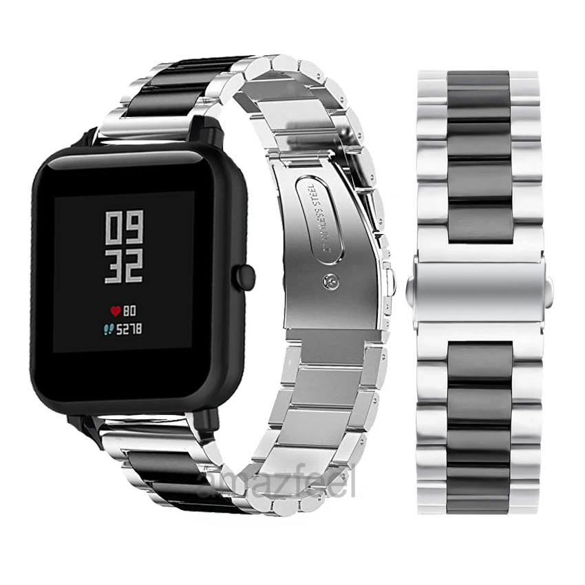Metal Bracelet For Huami Amazfit Bip Strap Watch band for amazfit Stratos 2 Pace GTR 47MM 42MM Watch Strap Stainless Steel
Metal Bracelet For Huami Amazfit Bip Strap Watch band for amazfit Stratos 2 Pace GTR 47MM 42MM Watch Strap Stainless Steel