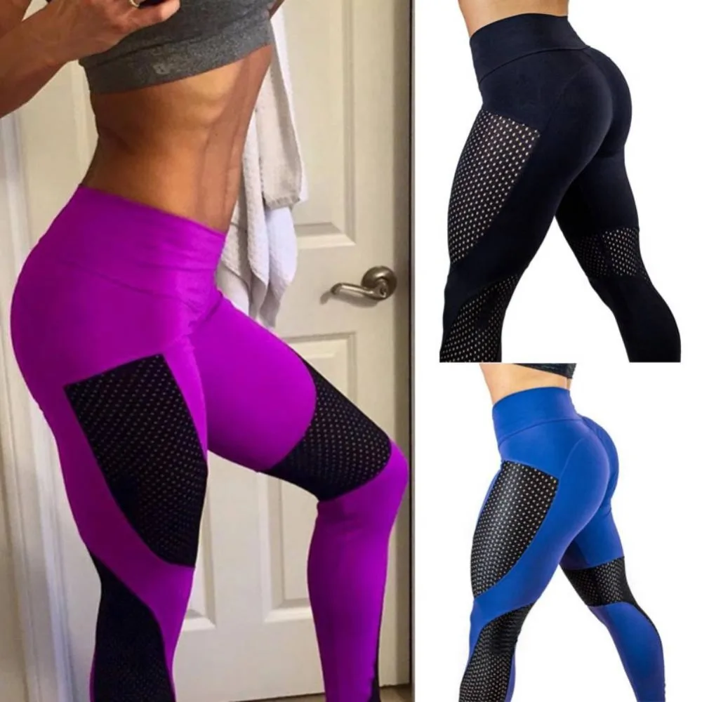 Women Yoga Pants Sports Exercise High Waist Mesh Splice Tights Fitness Running Gym Slim Compression Leggings Sexy Hips Push Up
Women Yoga Pants Sports Exercise High Waist Mesh Splice Tights Fitness Running Gym Slim Compression Leggings Sexy Hips Push Up