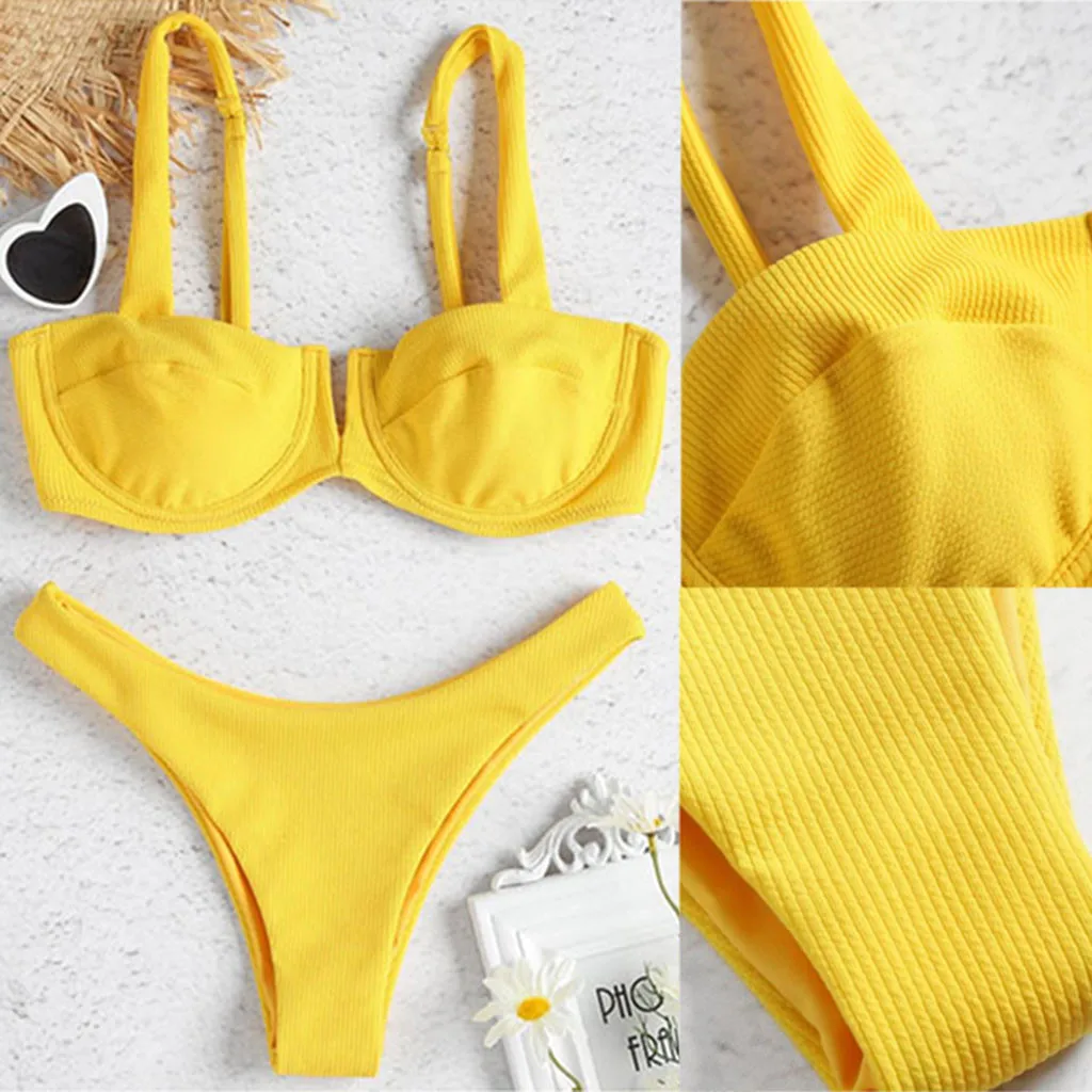 Women's Swimming Suit Sexy Bikini Swimsuit 2019 Swimwear Women Bandage Bikini Set Push-Up Brazilian Beachwear Swimsuit
Women's Swimming Suit Sexy Bikini Swimsuit 2019 Swimwear Women Bandage Bikini Set Push-Up Brazilian Beachwear Swimsuit