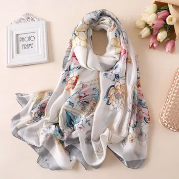 Women Silk Scarf Fashion Shawl Long Soft Summer Foulard Female Hijab summer scarves Secret garden pashmina
Women Silk Scarf Fashion Shawl Long Soft Summer Foulard Female Hijab summer scarves Secret garden pashmina