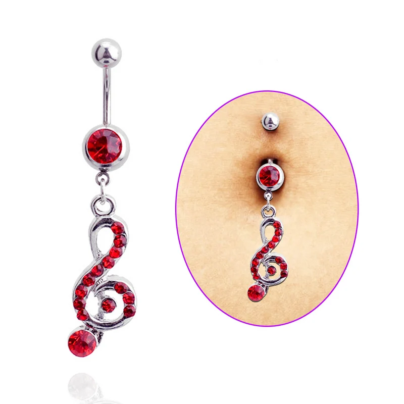 Fashion Surgical Steel Rhinestone Music Note Long Dangle Navel Belly Button Ring Bar Body Jewelry Piercing 88 M8694
Fashion Surgical Steel Rhinestone Music Note Long Dangle Navel Belly Button Ring Bar Body Jewelry Piercing 88 M8694