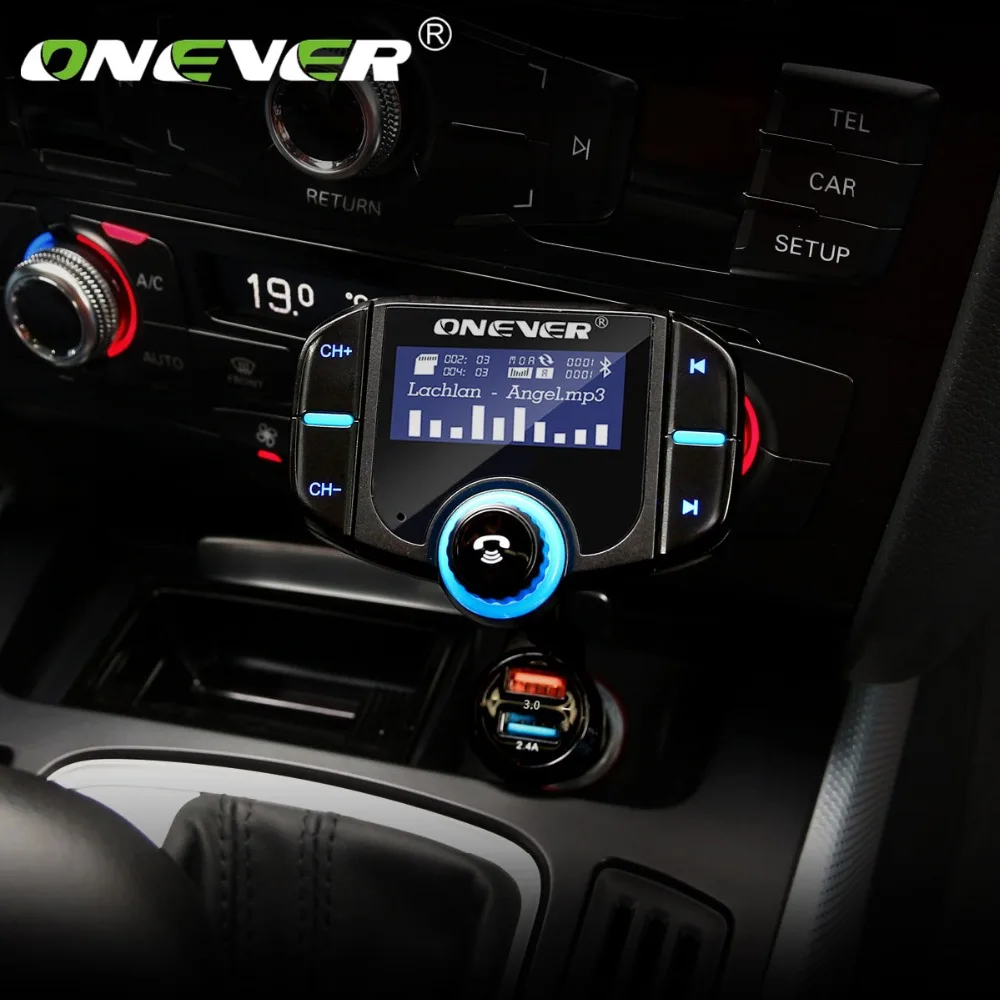 Onever FM Transmitter Bluetooth Car Kit Hands Free 2 Port USB Charger Rapid 1.65 '' Supports Siri LCD Display MP3 Player
Onever FM Transmitter Bluetooth Car Kit Hands Free 2 Port USB Charger Rapid 1.65 '' Supports Siri LCD Display MP3 Player