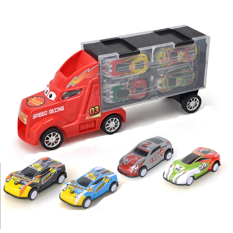 Children's toy big trailer container truck storage box with alloy car model set holiday gifts 
Children's toy big trailer container truck storage box with alloy car model set holiday gifts