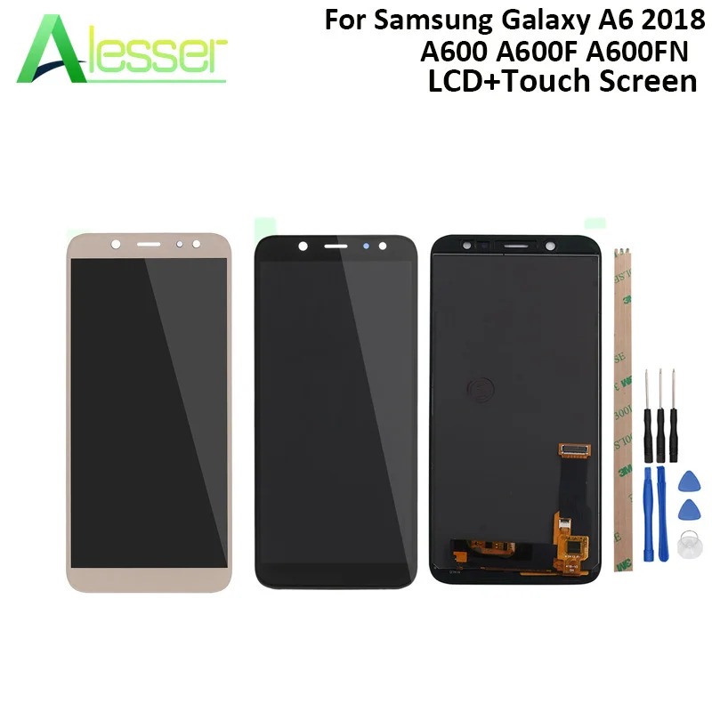 Alesser For Samsung Galaxy A6 2018 LCD A600 A600F A600FN Display And Touch Screen Screen Digitizer Adjust Brightness With Tools
Alesser For Samsung Galaxy A6 2018 LCD A600 A600F A600FN Display And Touch Screen Screen Digitizer Adjust Brightness With Tools