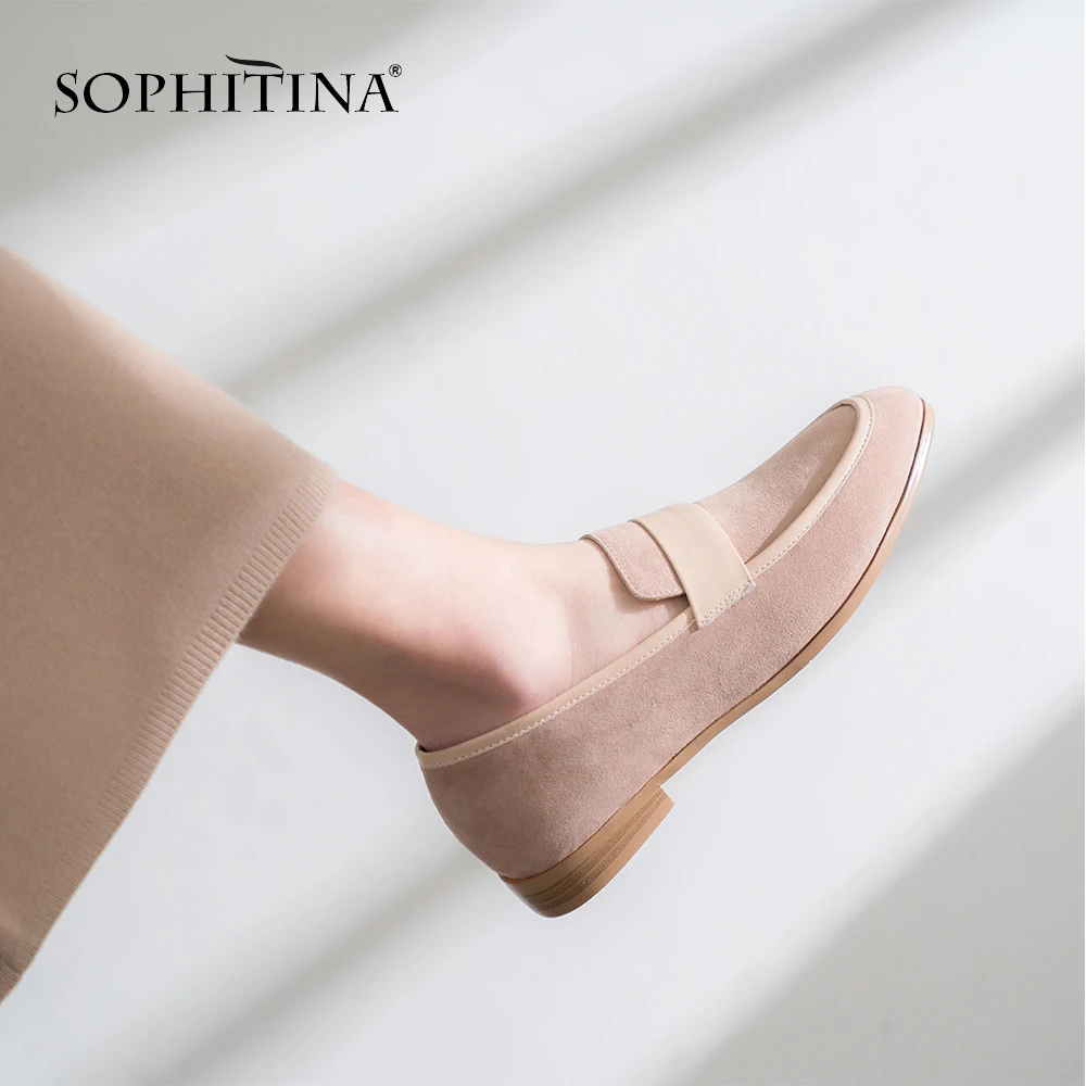 SOPHITINA High Quality Kid Suede Pumps Low Square Heel Pointed Toe Slip-on Casual Ladies Shoes Fashion Sweet Hot Sale Pumps PO95
SOPHITINA High Quality Kid Suede Pumps Low Square Heel Pointed Toe Slip-on Casual Ladies Shoes Fashion Sweet Hot Sale Pumps PO95