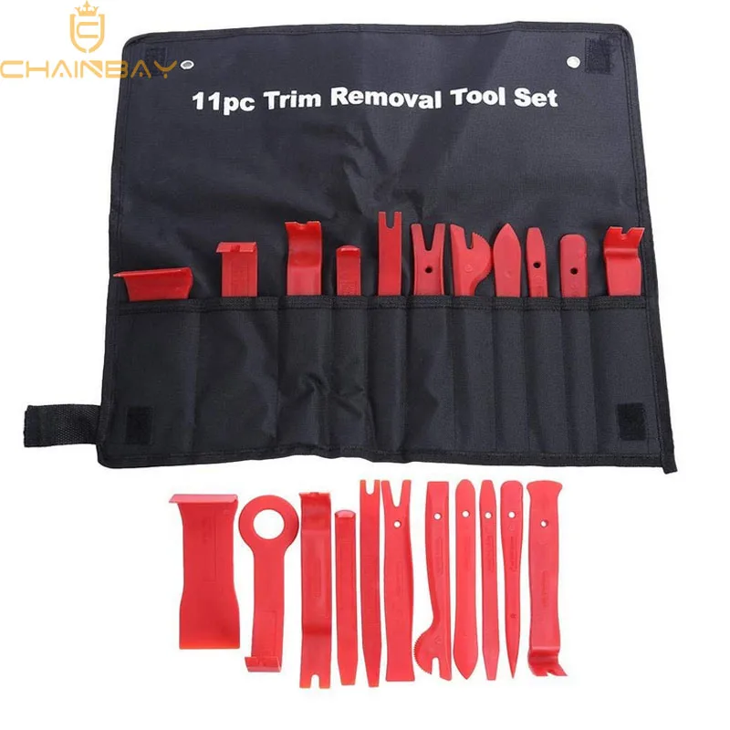 11Pcs Auto Car DIY Car Pry Repair Tool Kit Radio Panel Interior Door Clip Panel Pry Tool Trim Dashboard Removal Opening Tool Set
11Pcs Auto Car DIY Car Pry Repair Tool Kit Radio Panel Interior Door Clip Panel Pry Tool Trim Dashboard Removal Opening Tool Set