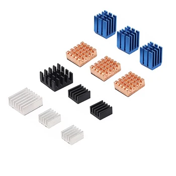 Raspberry Pi 3 Model B+ Heat Sink 12 in 1 Metal Heat Sinks Kit Aluminum Copper CPU WLAN Cooling Pad for Raspberry Pi 3
Raspberry Pi 3 Model B+ Heat Sink 12 in 1 Metal Heat Sinks Kit Aluminum Copper CPU WLAN Cooling Pad for Raspberry Pi 3
