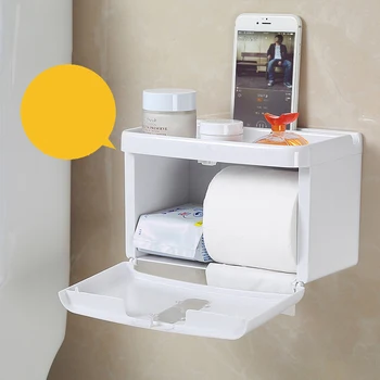 White Multi-function Bathroom Toilet Paper Polder Place Mobile Phone Poilet Paper Dispenser Tissue Box For Home
White Multi-function Bathroom Toilet Paper Polder Place Mobile Phone Poilet Paper Dispenser Tissue Box For Home