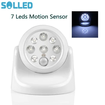 SOLLED 7 LED Motion Sensor 360 Degree Rotation Wall Lamp Indoor and Outdoor Free Shiping
SOLLED 7 LED Motion Sensor 360 Degree Rotation Wall Lamp Indoor and Outdoor Free Shiping