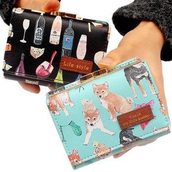 Cute cartoon print dogs womens wallets purses Lady clutch Short Wallet,Female Card & ID holder Girl multi-function coin bags #10
Cute cartoon print dogs womens wallets purses Lady clutch Short Wallet,Female Card & ID holder Girl multi-function coin bags #10