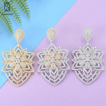 Siscathy 40*70mm Trendy Jewelry Wedding Flower Dangle Earrings For Women Jewelry Cubic Zirconia Drop Statement korean Earrings
Siscathy 40*70mm Trendy Jewelry Wedding Flower Dangle Earrings For Women Jewelry Cubic Zirconia Drop Statement korean Earrings