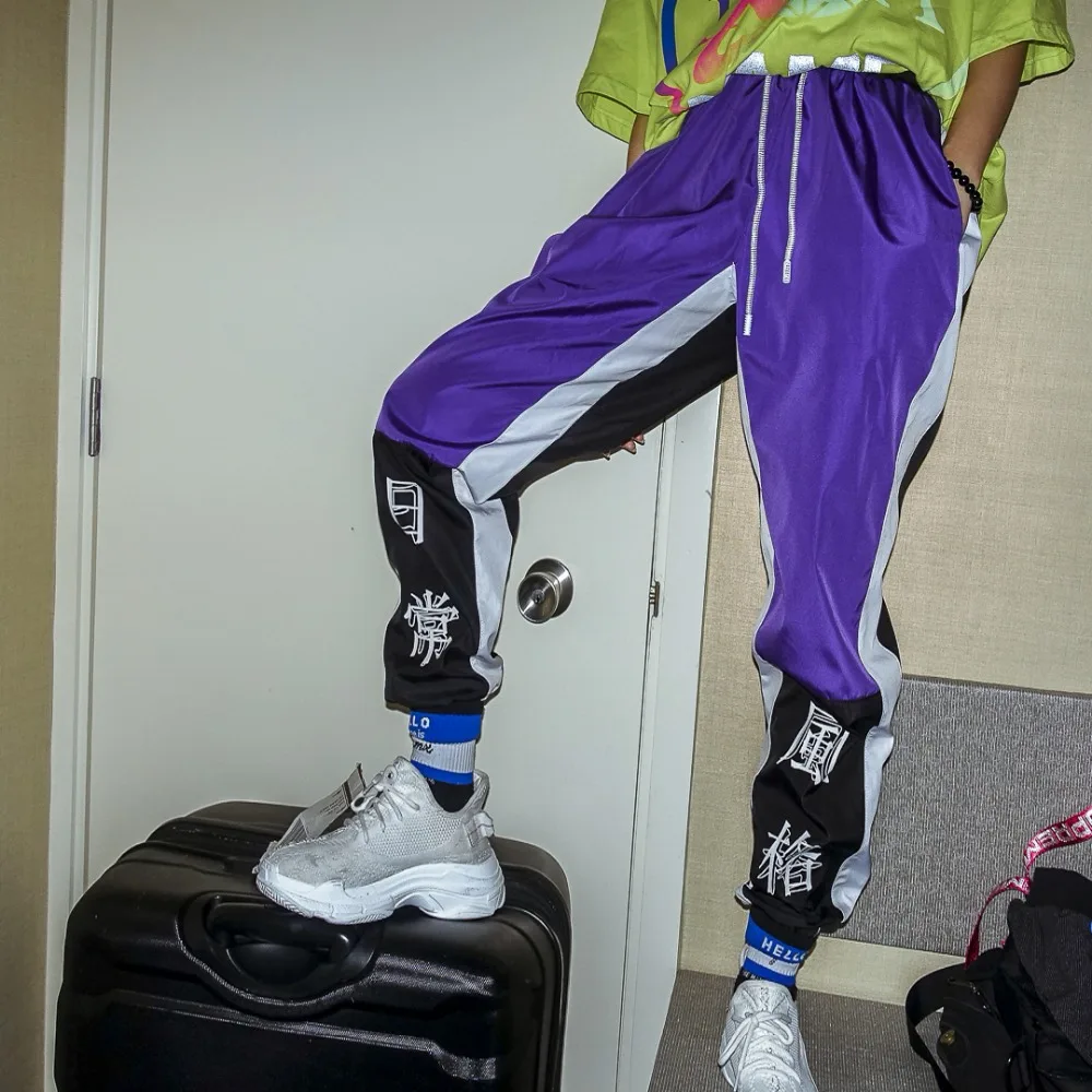 Original style street tide brand hiphop men's and women's impact color splicing text printing summer BF ankle pants
Original style street tide brand hiphop men's and women's impact color splicing text printing summer BF ankle pants