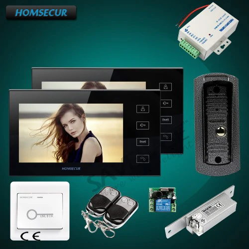 HOMSECUR 1v2+Strike Lock 7" Wired Hands-free Video Door Phone Intercom System+One Button Unlock
HOMSECUR 1v2+Strike Lock 7" Wired Hands-free Video Door Phone Intercom System+One Button Unlock