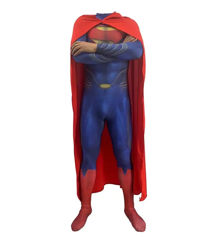High Quality Superman Costumes Lycra Spandex Full Body Superhero Zentai Suits Super Hero Cape For Kids And Men Cosplay Outfit
High Quality Superman Costumes Lycra Spandex Full Body Superhero Zentai Suits Super Hero Cape For Kids And Men Cosplay Outfit