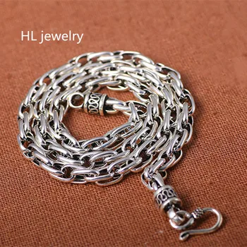 45g free shipping Wholesale 100% Real Pure 925 Sterling Silver Necklace 6MM Thick Chain Men Gift Thai silver long necklace
45g free shipping Wholesale 100% Real Pure 925 Sterling Silver Necklace 6MM Thick Chain Men Gift Thai silver long necklace