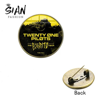 SIAN Twenty One Pilots Music Band Sign Brooch Trendy 3D Printed Crystal Glass Round Brooches Pins Clothes Backpack Icons Badges
SIAN Twenty One Pilots Music Band Sign Brooch Trendy 3D Printed Crystal Glass Round Brooches Pins Clothes Backpack Icons Badges