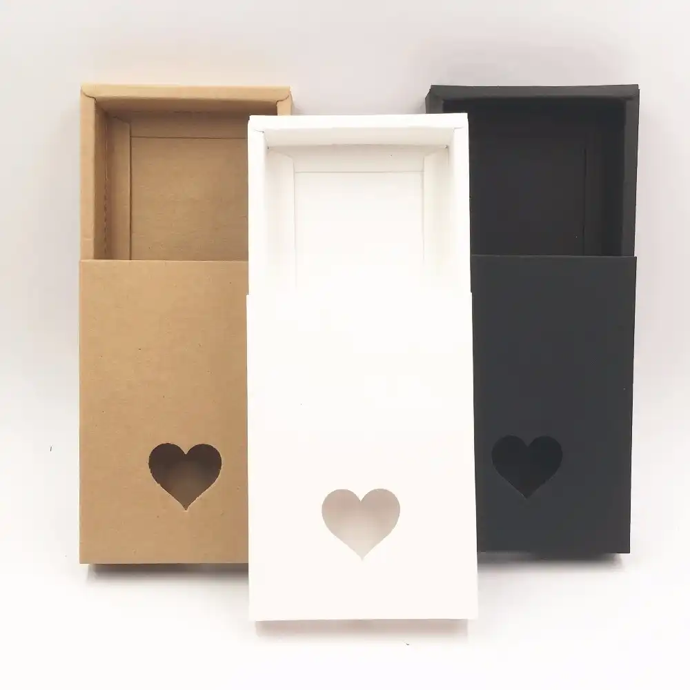 kraft paper drawer gift boxes foldable handmade soap cardboard