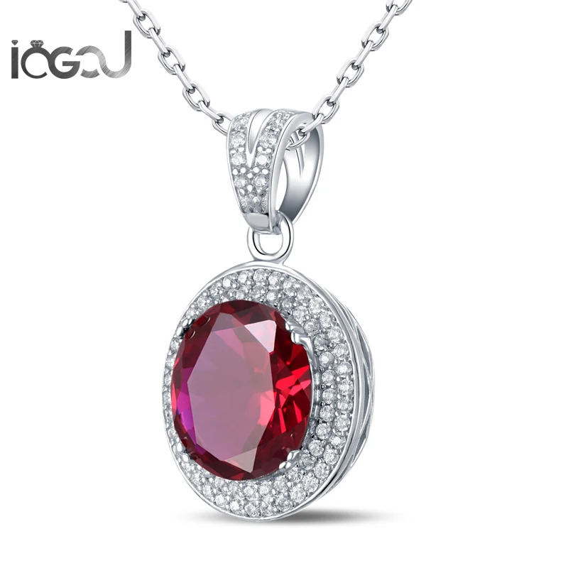 IOGOU Trendy 925 Sterling Silver Oval Pendant White Gold Color Pendant Red Sona Simulated Men Wedding Hiphop Party Male Jewelry
IOGOU Trendy 925 Sterling Silver Oval Pendant White Gold Color Pendant Red Sona Simulated Men Wedding Hiphop Party Male Jewelry