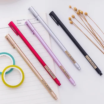 4 Pcs/lot Creative 0.38 Metallic color simple neutral pen fashionable business gel pen set office supplies
4 Pcs/lot Creative 0.38 Metallic color simple neutral pen fashionable business gel pen set office supplies