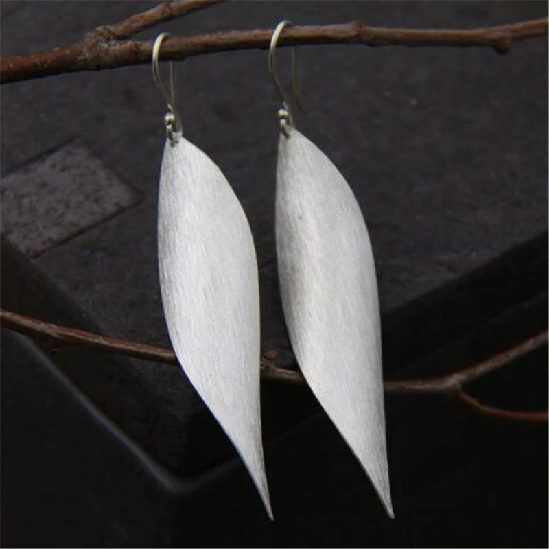 JINSE Lucky Earrings Thai Silver Handmade Women Simple Popular 925 Sterling Silver Long Earrings 67*15.5MM 10.2G
JINSE Lucky Earrings Thai Silver Handmade Women Simple Popular 925 Sterling Silver Long Earrings 67*15.5MM 10.2G