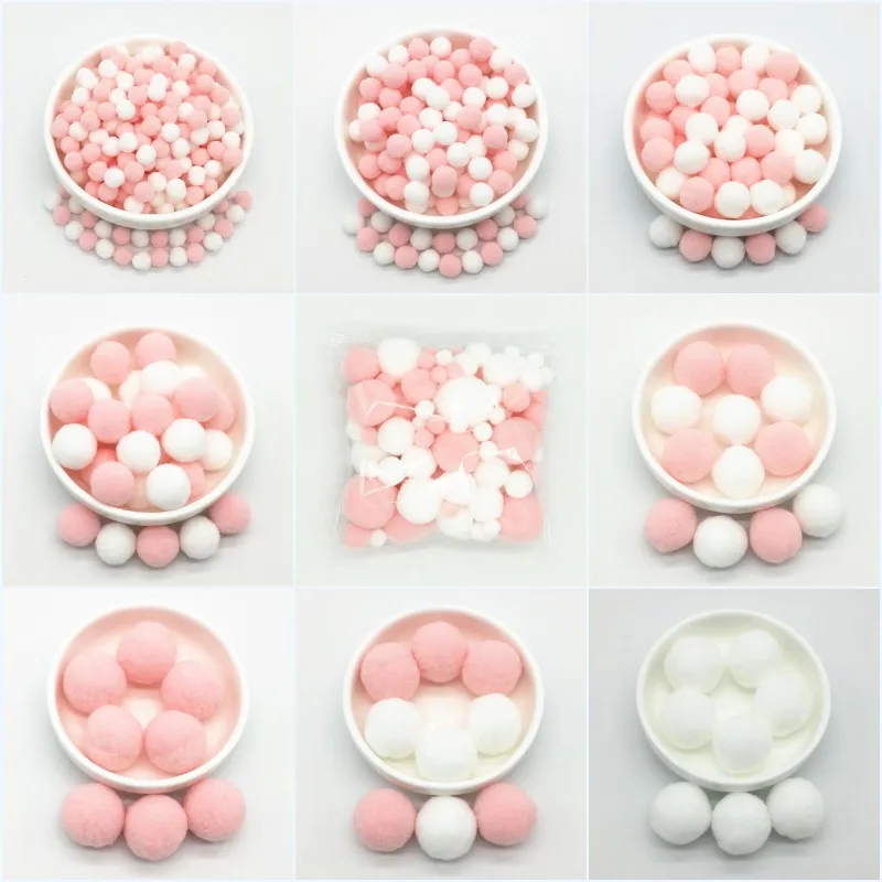 Light Pink White Pompom Fur Craft DIY Soft Pom Poms Crafts Pompones Ball Wedding Decor Glue on Cloth Accessories 8mm To 30mm 20g
Light Pink White Pompom Fur Craft DIY Soft Pom Poms Crafts Pompones Ball Wedding Decor Glue on Cloth Accessories 8mm To 30mm 20g
