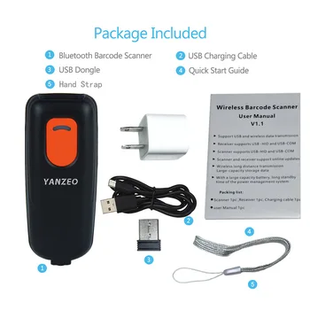 Mini 1D QR Pocket Wireless Bluetooth Barcode Scanner Laser Portable Reader Red Light CCD Bar Code For IOS Android Windows
Mini 1D QR Pocket Wireless Bluetooth Barcode Scanner Laser Portable Reader Red Light CCD Bar Code For IOS Android Windows